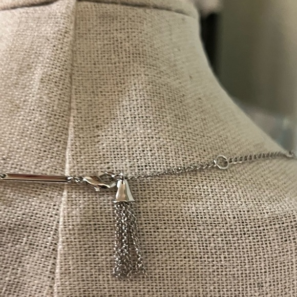 NWT Kendra Scott Silver Beaded Jenna Choker Necklace #KSNK - Picture 8 of 8